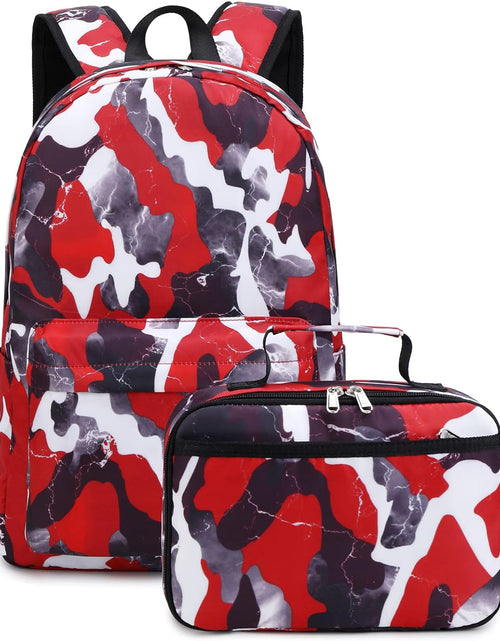 Load image into Gallery viewer, Boy/Girl School Backpack Set Camouflage Bookbags School Bags for Elementary Middle School
