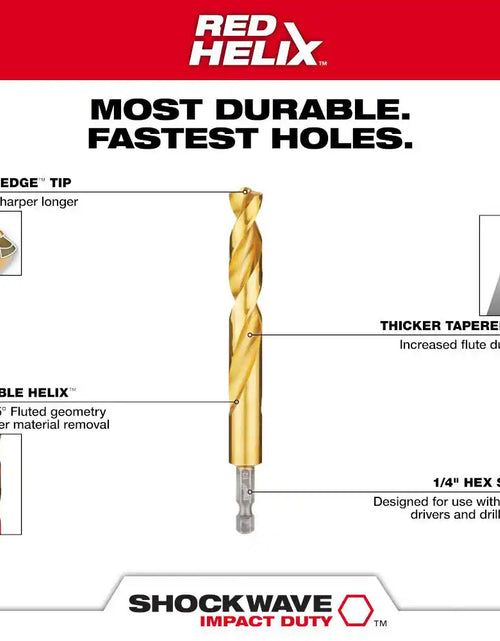 Load image into Gallery viewer, M12 12V Lithium-Ion Cordless 1/4 In. Hex Screwdriver Kit W/ Shockwaveimpact Duty Titanium Drill Bit Set (23-Piece)
