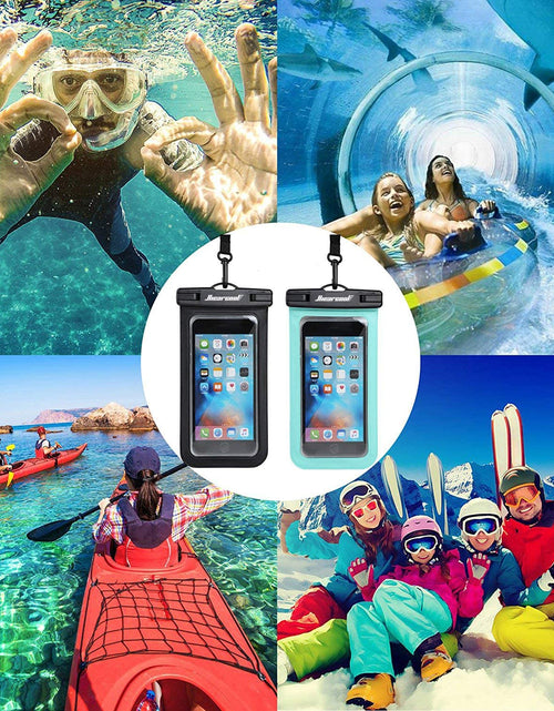 Load image into Gallery viewer, Waterproof Phone Pouch, Waterproof Phone Case for Iphone 15 14 13 12 Pro Max XS Samsung, IPX8 Cellphone Dry Bag Beach Essentials 2Pack-8.3&quot;
