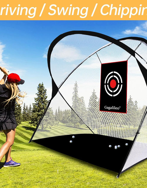 Load image into Gallery viewer, Golf Net,Golf Net Backyard Driving,Golf Driving Range,Golf Swing Net,Heavy Duty Golf Practice Net,Golf Practice Hitting Net,Quick Setup Golf Net with Target Cloth and Carry Bag(Style Optional)
