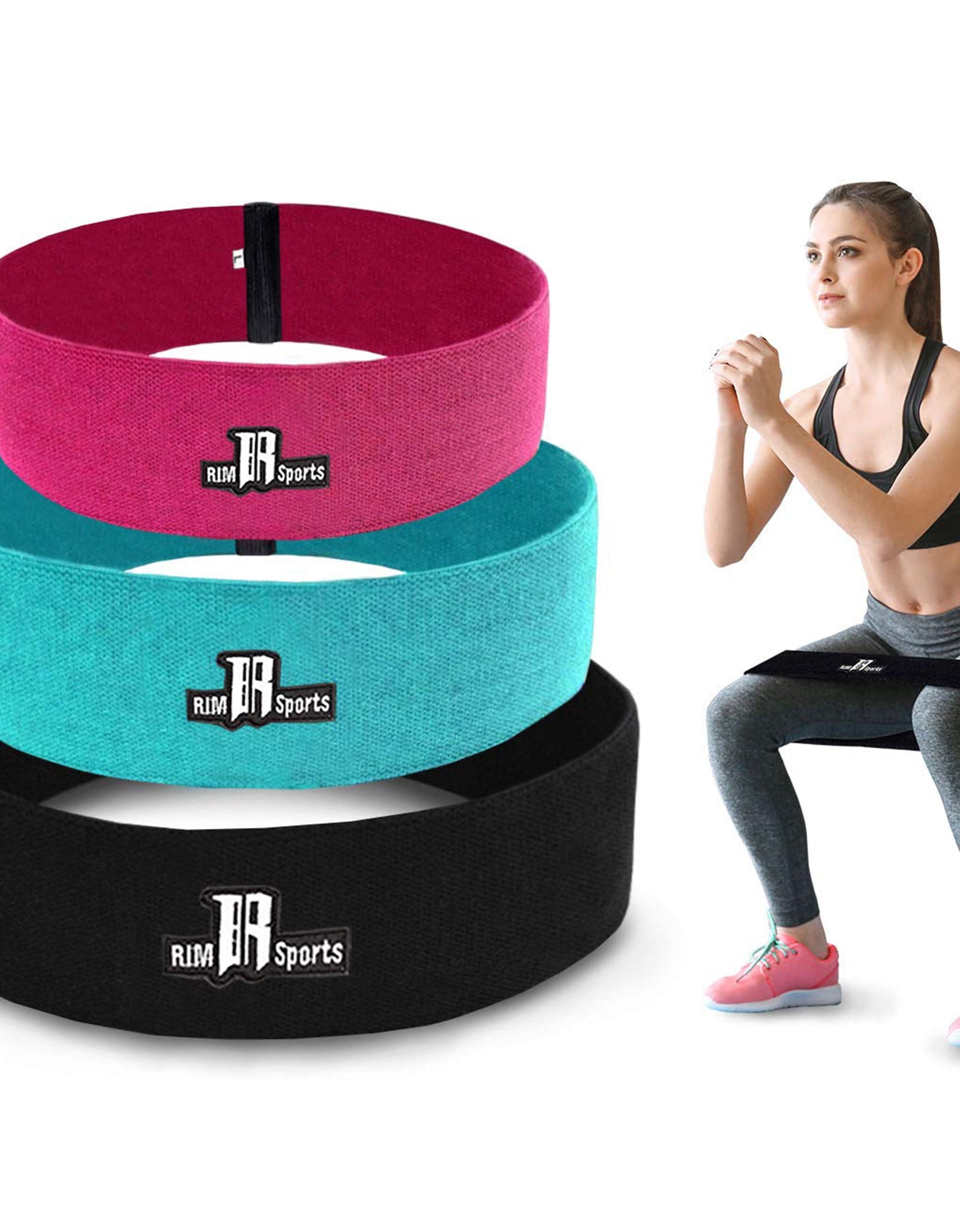 Fitness Resistance Hip Workout Bands for Booty Butt and Glute