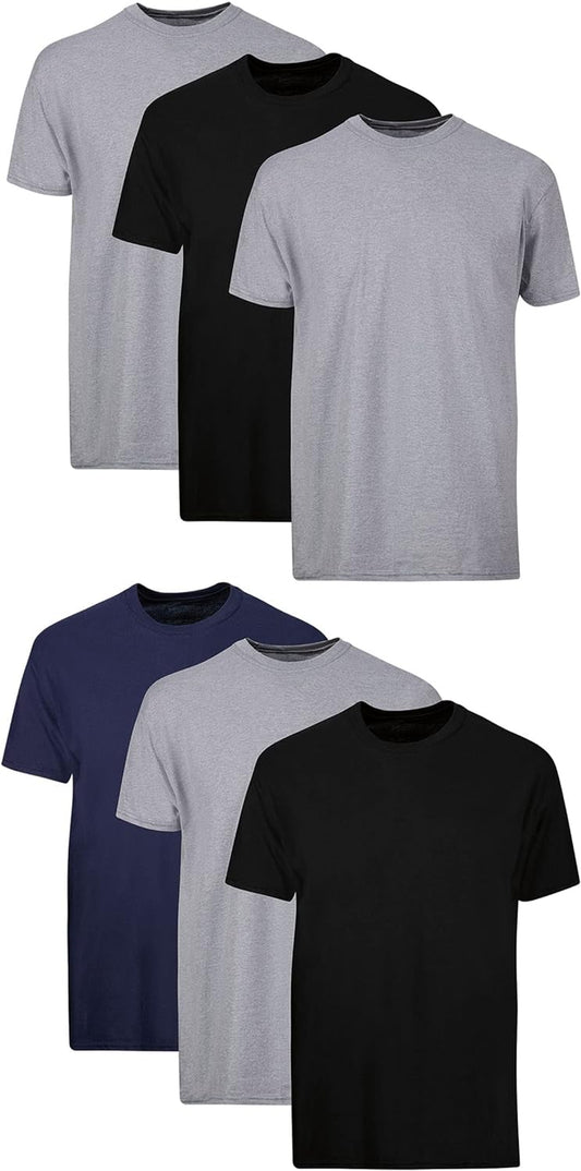 Men'S Tagless Cotton Crew Undershirt – Multiple Packs and Colors